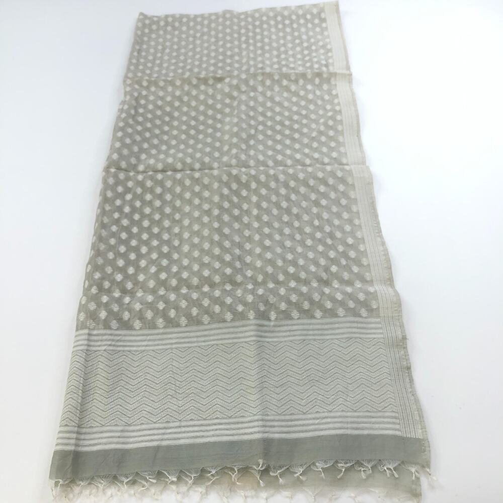 Dosa Blended Material Rectangular Scarf 78x35 Gra… - image 4